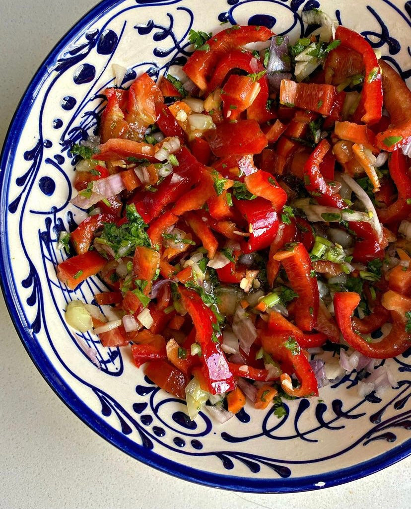 Moroccan Red Pepper Salad